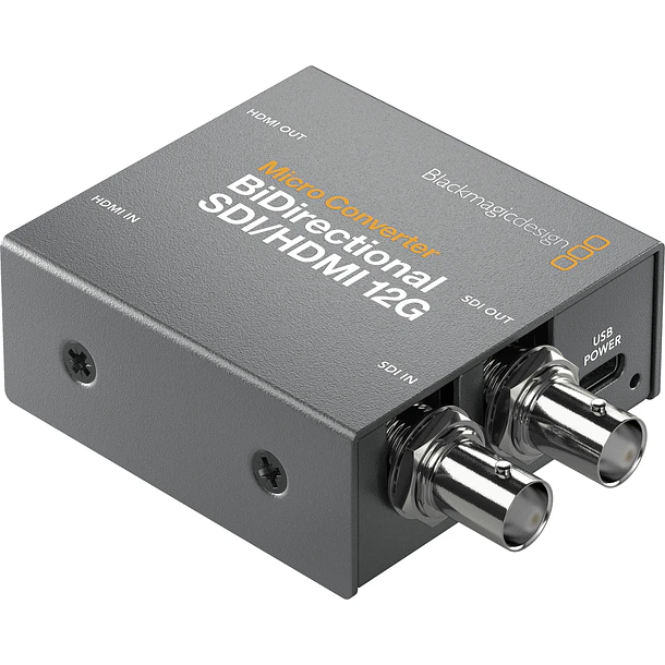 Blackmagic Design Micro Converter BiDirect SDI/HDMI 12G Conversor Bidireccional 4K60 con Fuente de Poder CONVBDC/SDI/HDMI12GP 1