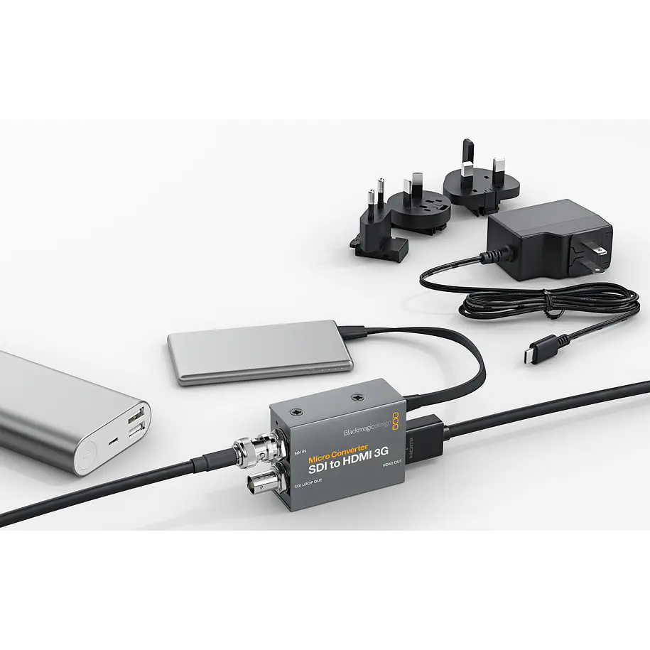 Blackmagic Design Micro Converter BiDirect SDI/HDMI 12G Conversor Bidireccional 4K60 con Fuente de Poder CONVBDC/SDI/HDMI12GP 5