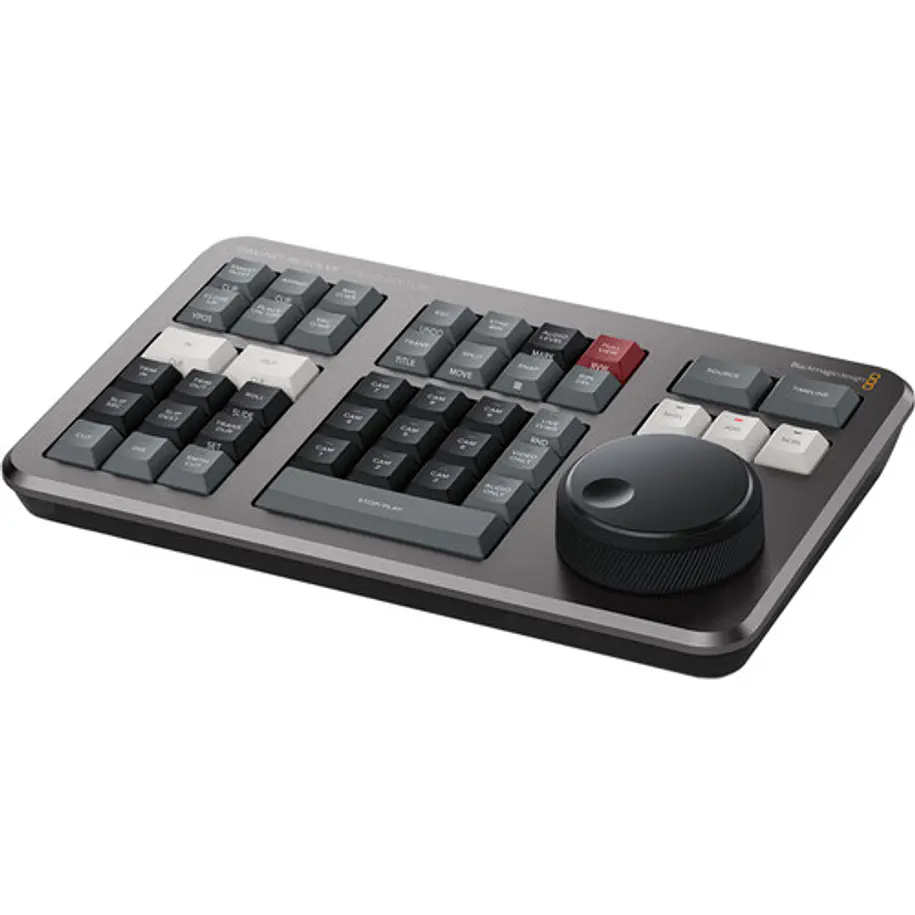 Blackmagic Design DaVinci Resolve Speed Editor Teclado de Edición Bluetooth con Dial de Búsqueda y Licencia DaVinci Resolve Studio DV/RES/BBPNLMLEKA 1