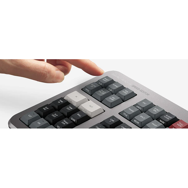 Blackmagic Design DaVinci Resolve Speed Editor Teclado de Edición Bluetooth con Dial de Búsqueda y Licencia DaVinci Resolve Studio DV/RES/BBPNLMLEKA 6