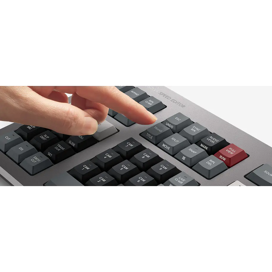 Blackmagic Design DaVinci Resolve Speed Editor Teclado de Edición Bluetooth con Dial de Búsqueda y Licencia DaVinci Resolve Studio DV/RES/BBPNLMLEKA 7