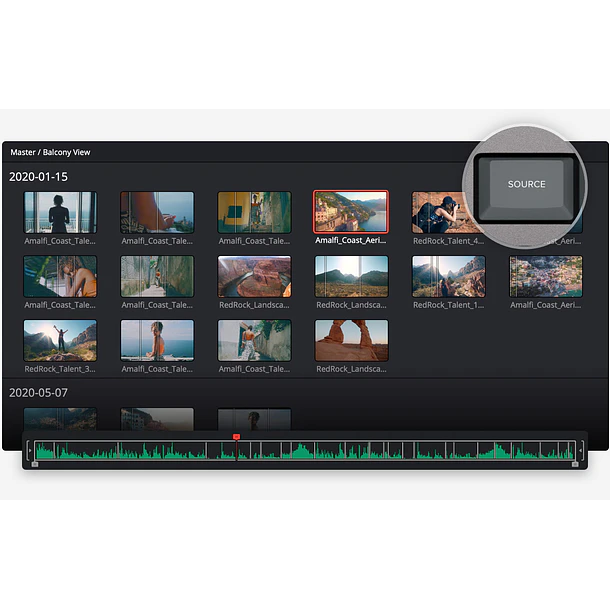 Blackmagic Design DaVinci Resolve Speed Editor Teclado de Edición Bluetooth con Dial de Búsqueda y Licencia DaVinci Resolve Studio DV/RES/BBPNLMLEKA 9