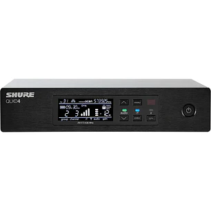 Shure QLXD4-H50 Receptor Inalámbrico Digital QLX-D de un Canal Banda H50 534-598 MHz