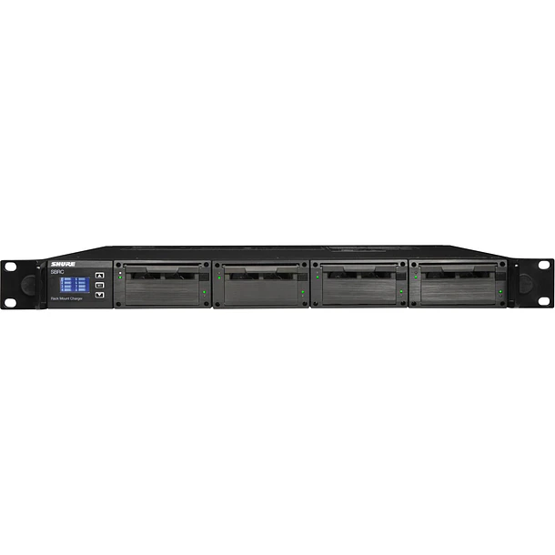 Shure SBRC-US Cargador de Baterías en Rack Para Hasta 8 Baterías Li-Ion Versión Enchufe US 3