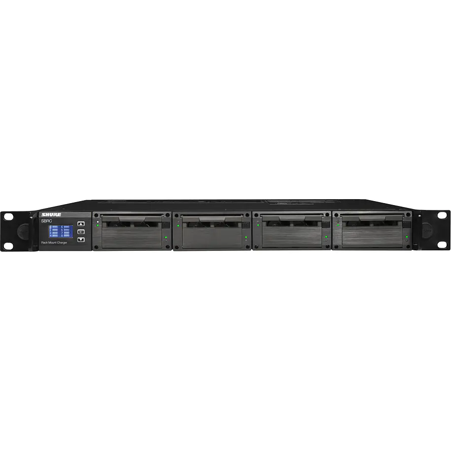 Shure SBRC-US Cargador de Baterías en Rack Para Hasta 8 Baterías Li-Ion Versión Enchufe US 3