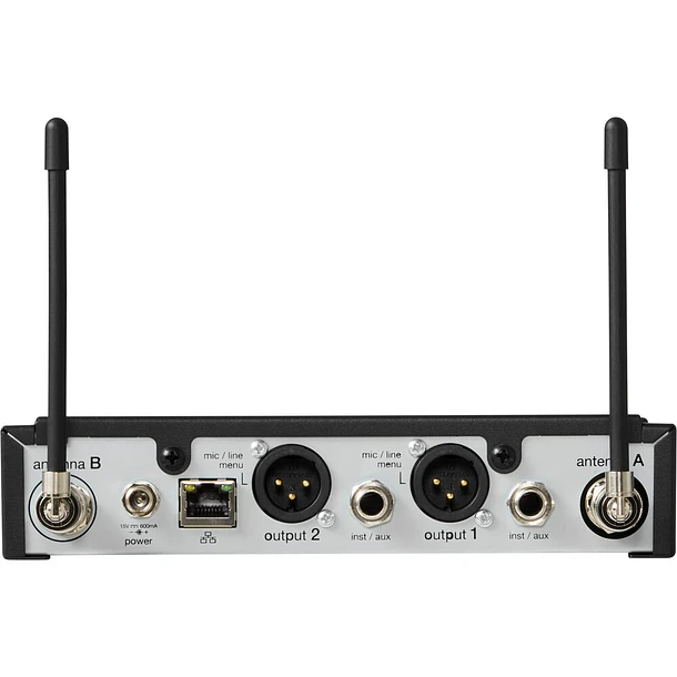 Shure SLXD4D+-G57 Receptor Inalámbrico Digital SLX-D+ de Dos Canales Con ShowLink Ease Banda G57 470-608 MHz 6