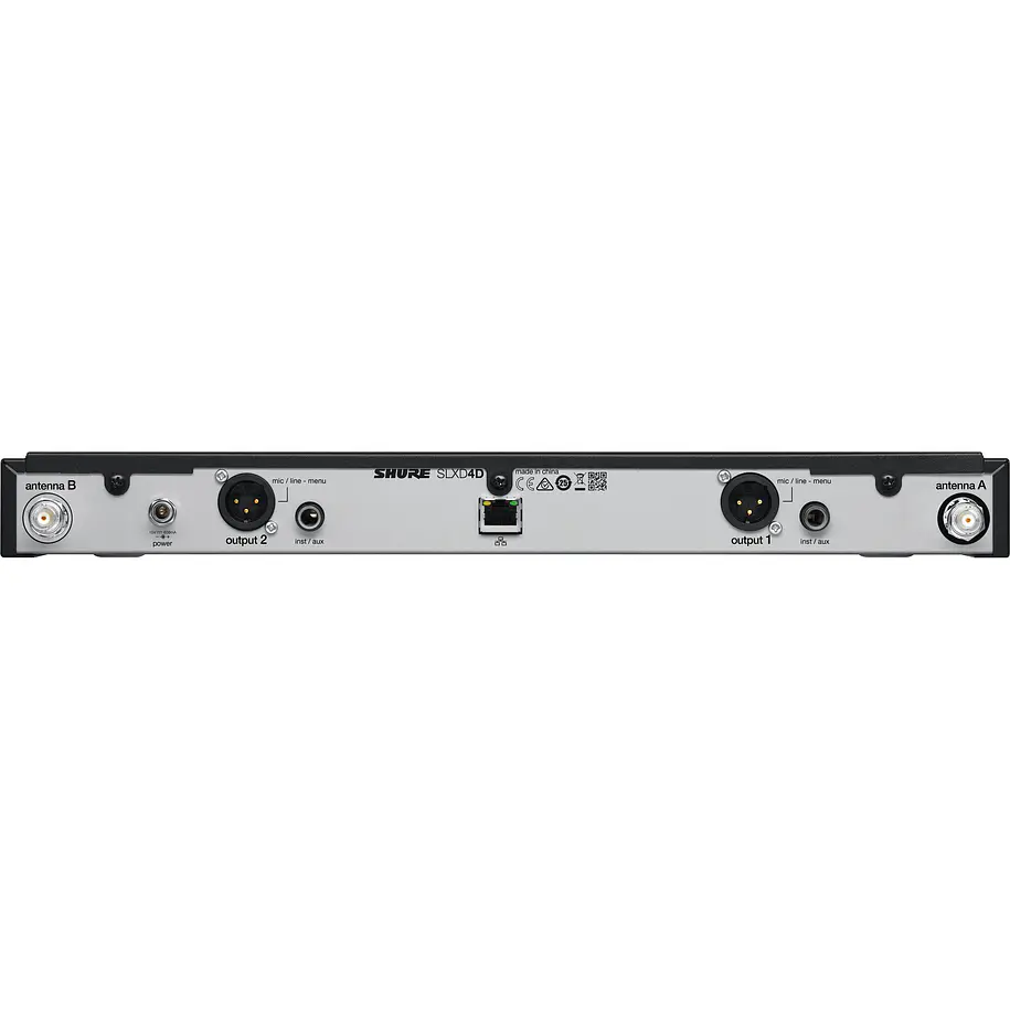 Shure SLXD24D/N8CB-G58 Sistema Inalámbrico Digital Dual de Mano SLX-D con 2 Micrófonos Nexadyne 8/C Banda G58 470-514 MHz 3