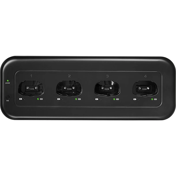 Shure MXWNDX4 Estación de Carga en Red de 4 Puertos Para Transmisores MXW neXt de Petaca, Mano y Superficie 2