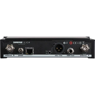 Shure ULXD4-G50 Receptor Inalámbrico Digital ULX-D de un Canal Banda G50 470-534 MHz