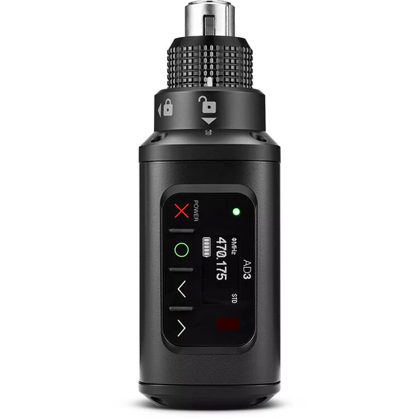 Shure AD3-G57 Transmisor Plug-On Inalámbrico Axient Digital Para Micrófonos XLR Banda G57 470-616 MHz 7