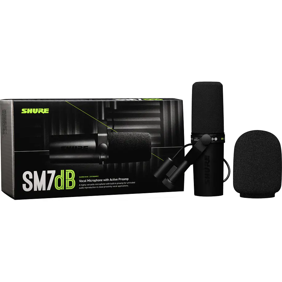 Shure SM7DB Micrófono Dinámico Vocal Con Preamplificador Integrado 6