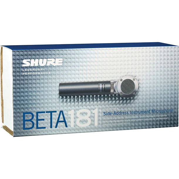 Shure BETA 181/C Micrófono Condensador Compacto Lateral Para Instrumentos Cápsula Cardioide 4