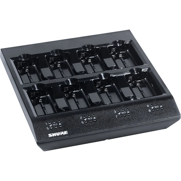 Shure SBC800-US Cargador de 8 Bahías Para Baterías Recargables SB900B 2