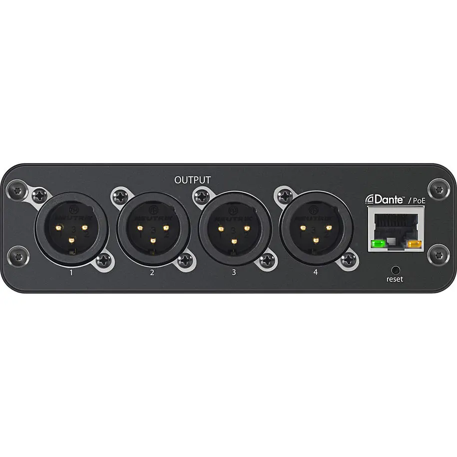 Shure ANI4OUT-XLR Interfaz Dante a 4 Salidas XLR Microflex Advance 2