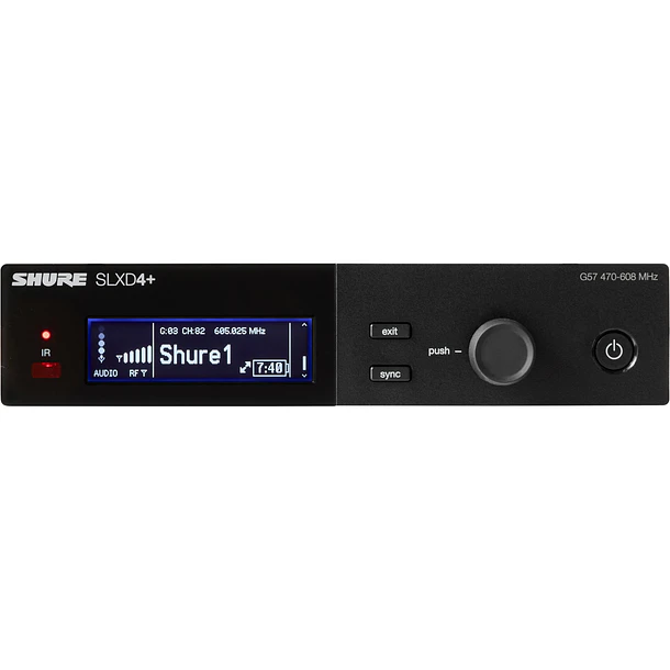 Shure SLXD4+ Receptor Inalámbrico Digital Para Rack Banda G57 (SLXD4+=-G57) 4
