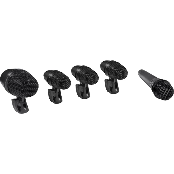 Shure PGADRUMKIT5 Kit de 5 Micrófonos Para Batería Dinámicos Cardioides Con Estuche 1