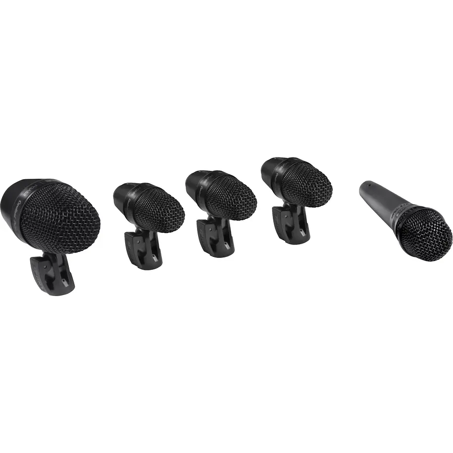 Shure PGADRUMKIT5 Kit de 5 Micrófonos Para Batería Dinámicos Cardioides Con Estuche 1