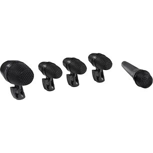 Shure PGADRUMKIT5 Kit de 5 Micrófonos Para Batería Dinámicos Cardioides Con Estuche