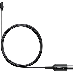 Shure DL4B/O-MTQG-A Micrófono de Solapa DuraPlex Omnidireccional Resistente al Agua IP57 TA4F Negro