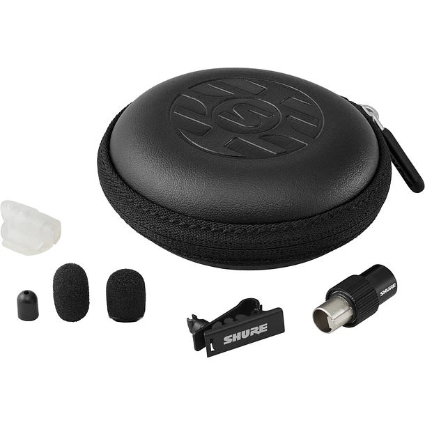 Shure DL4B/O-MTQG-A Micrófono de Solapa DuraPlex Omnidireccional Resistente al Agua IP57 TA4F Negro 3