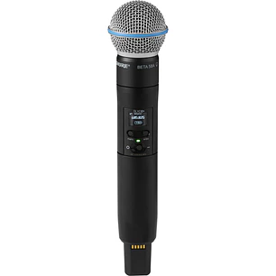 Shure SLXD2+/B58=-G57 Transmisor de Mano Inalámbrico Digital Con Cápsula Beta 58A Banda G57 470-608 MHz