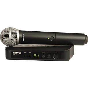 Shure BLX24/PG58-H9 Sistema Inalámbrico de Micrófono de Mano PG58 Banda H9 512-542 MHz