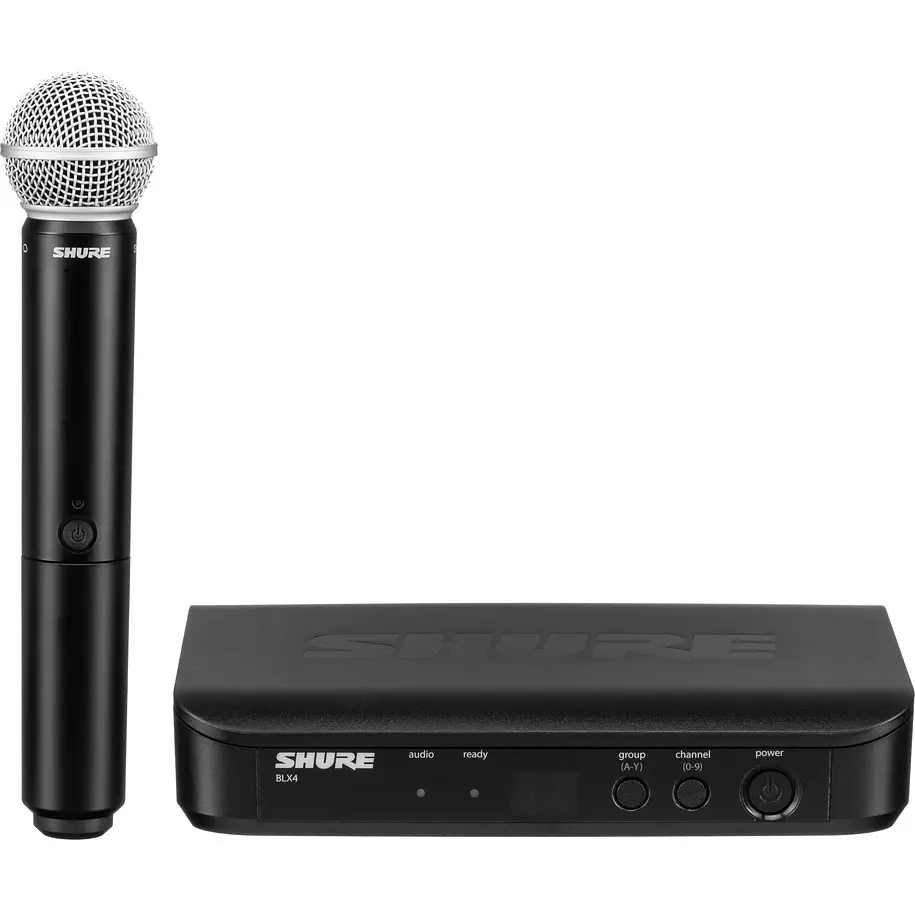 Shure BLX24/PG58-H9 Sistema Inalámbrico de Micrófono de Mano PG58 Banda H9 512-542 MHz 4