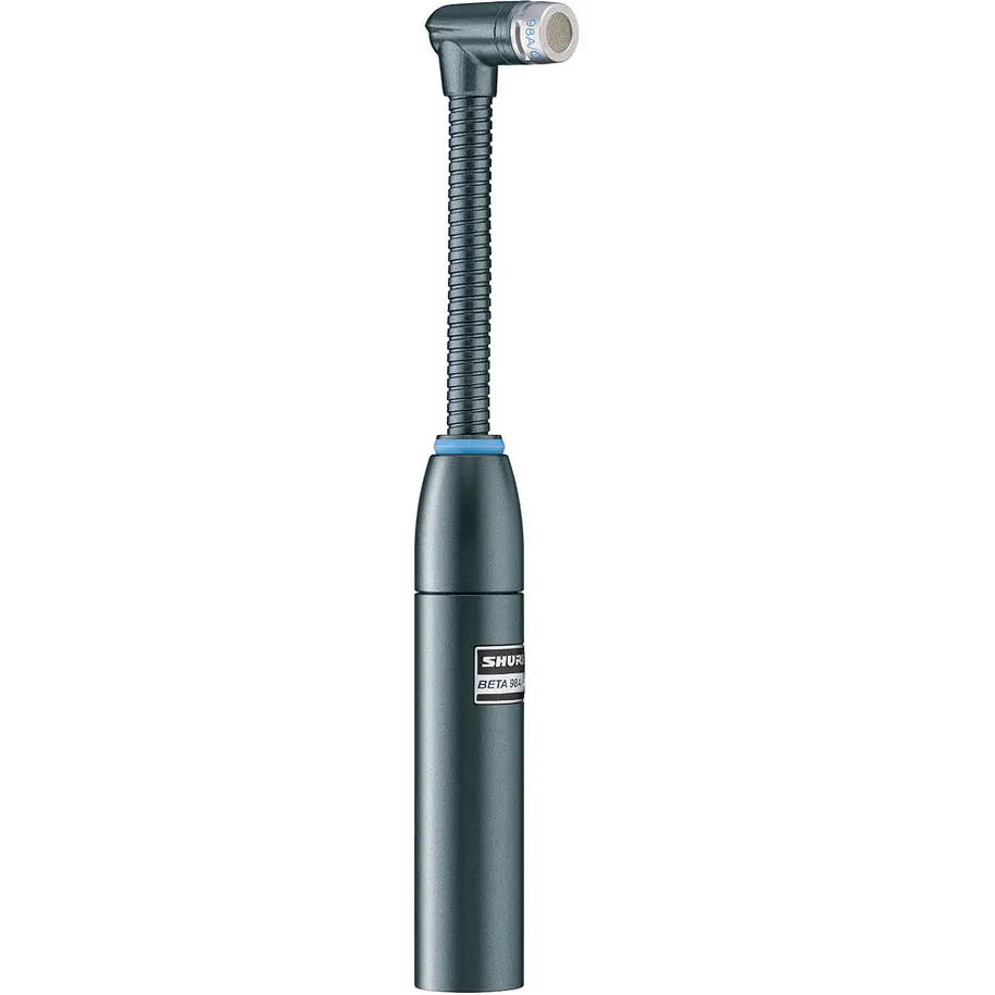 Shure BETA 98AMP/C Micrófono de Condensador Miniatura Para Batería Cardioide Con Cuello Flexible 1