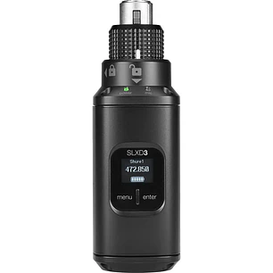 Shure SLXD3=-G58 Transmisor Digital Inalámbrico Plug-On XLR Con Phantom Power Banda G58 470-514 MHz