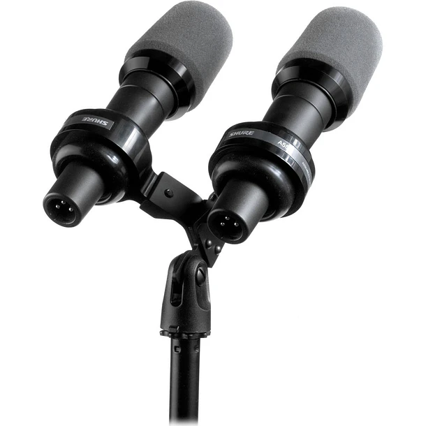 Shure VIP55SM Soporte Doble Para Dos Micrófonos SM57 Con Amortiguación Para Atril y Pedestal 2