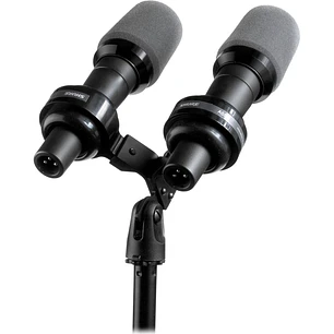 Shure VIP55SM Soporte Doble Para Dos Micrófonos SM57 Con Amortiguación Para Atril y Pedestal