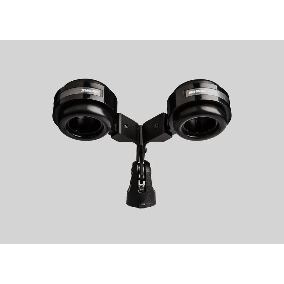 Shure VIP55SM Soporte Doble Para Dos Micrófonos SM57 Con Amortiguación Para Atril y Pedestal 3
