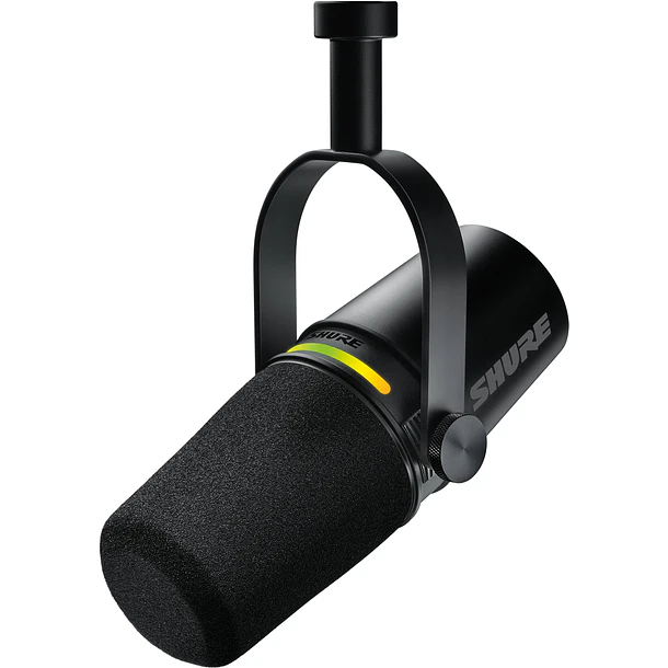 Shure MV7+-K Micrófono Podcast Híbrido USB-C y XLR Negro 1