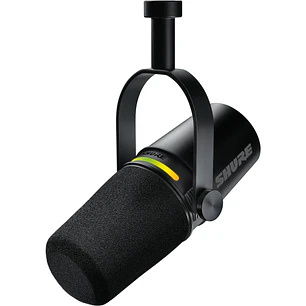 Shure MV7+-K Micrófono Podcast Híbrido USB-C y XLR Negro