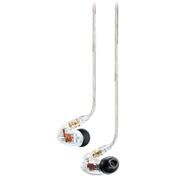 Shure SE425-CL Audífonos In-Ear Aislantes de Sonido Doble Driver Transparentes 1