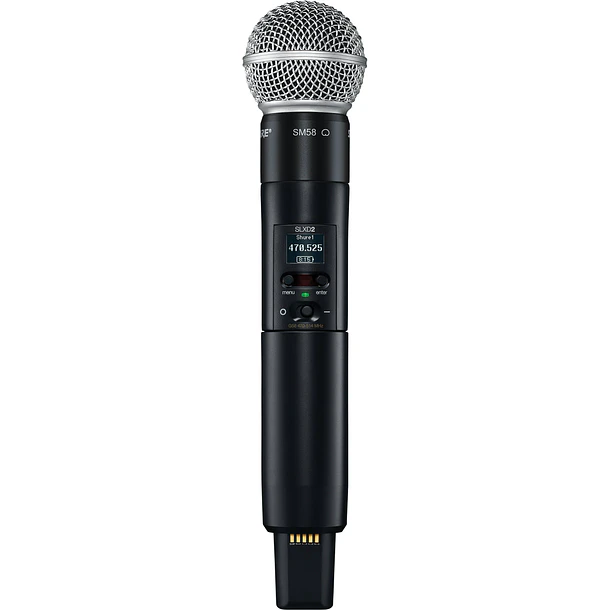 Shure SLXD2/SM58=-G58 Transmisor de Mano Digital Inalámbrico con Cápsula SM58 Banda G58 1