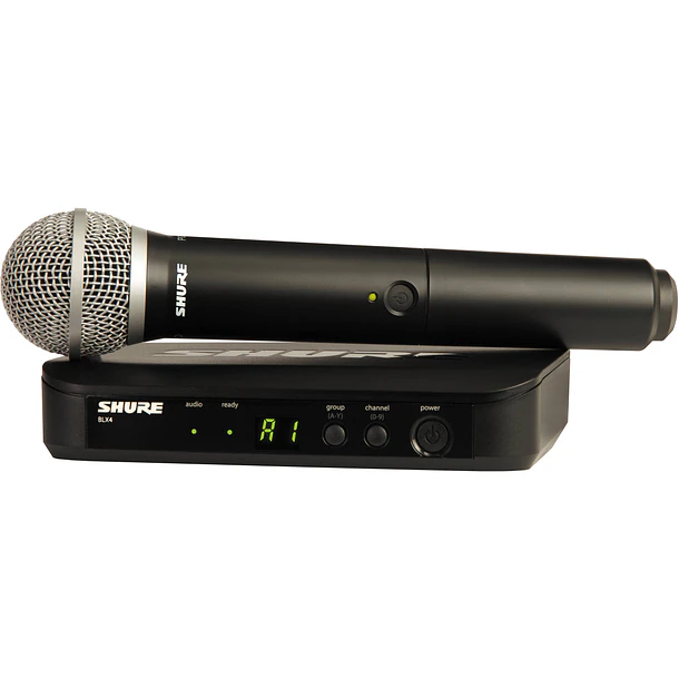 Shure BLX24/PG58-M15 Sistema Inalámbrico Vocal de Mano con Micrófono PG58 Banda M15 1