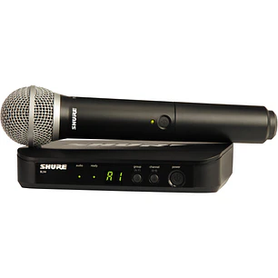Shure BLX24/PG58-M15 Sistema Inalámbrico Vocal de Mano con Micrófono PG58 Banda M15
