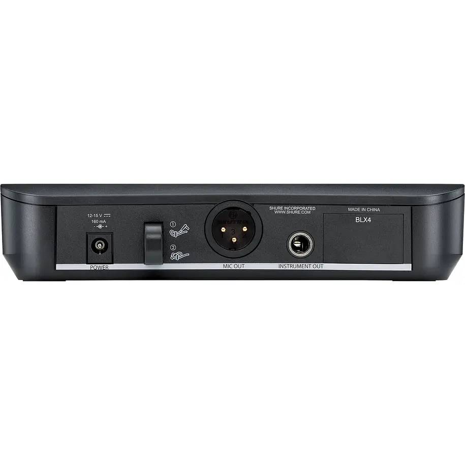 Shure BLX24/PG58-M15 Sistema Inalámbrico Vocal de Mano con Micrófono PG58 Banda M15 3