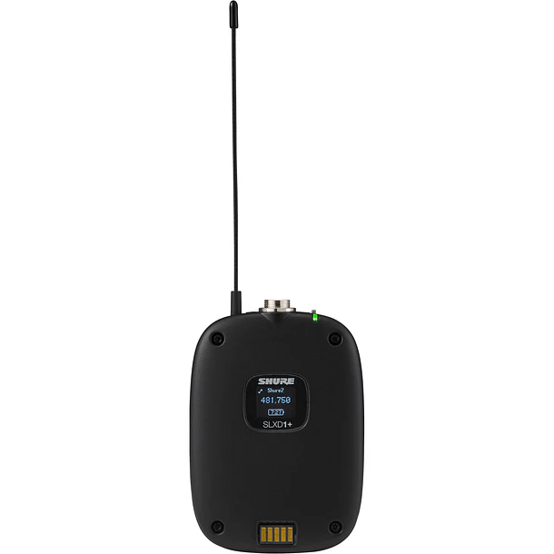 Shure SLXD1+=-G57 Transmisor Bodypack Digital Inalámbrico SLX-D+ Banda G57 2