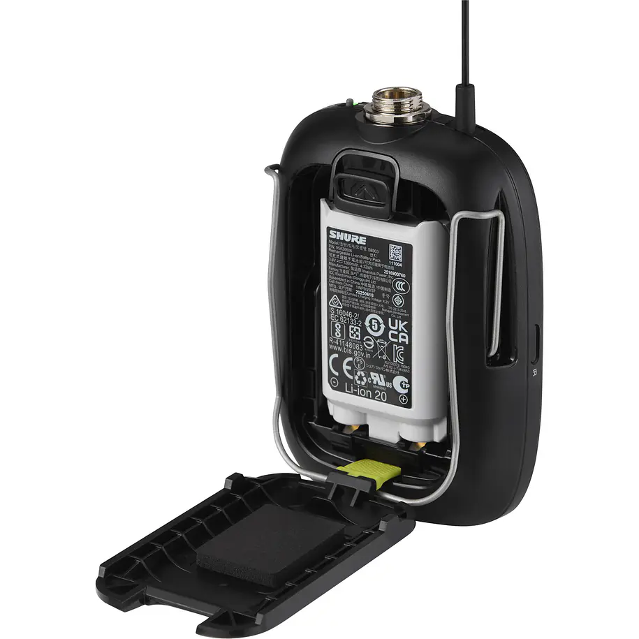 Shure SLXD1+=-G57 Transmisor Bodypack Digital Inalámbrico SLX-D+ Banda G57 6