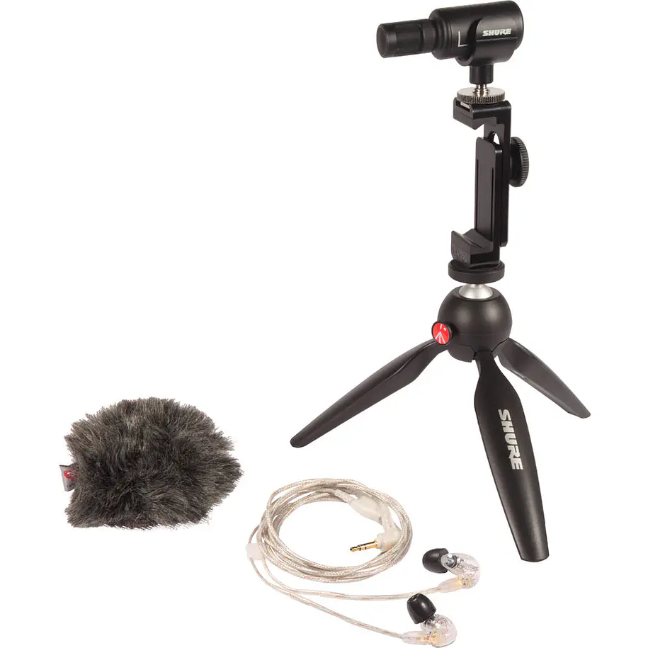 Shure MV88+SE215-CL Kit de Videografía Móvil con Micrófono MV88+ y Audífonos SE215 1
