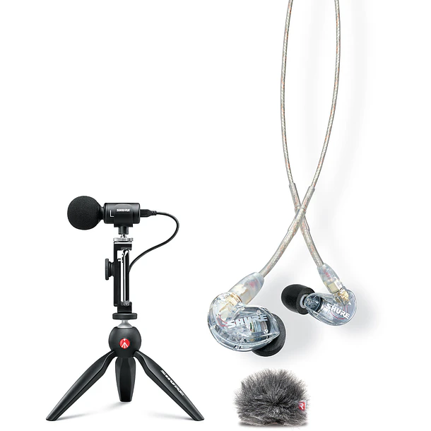 Shure MV88+SE215-CL Kit de Videografía Móvil con Micrófono MV88+ y Audífonos SE215 2