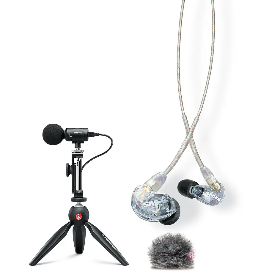 Shure MV88+SE215-CL Kit de Videografía Móvil con Micrófono MV88+ y Audífonos SE215 2
