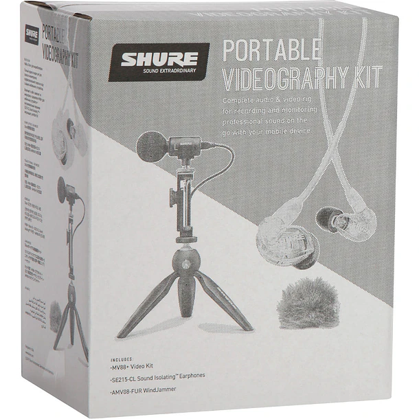 Shure MV88+SE215-CL Kit de Videografía Móvil con Micrófono MV88+ y Audífonos SE215 3