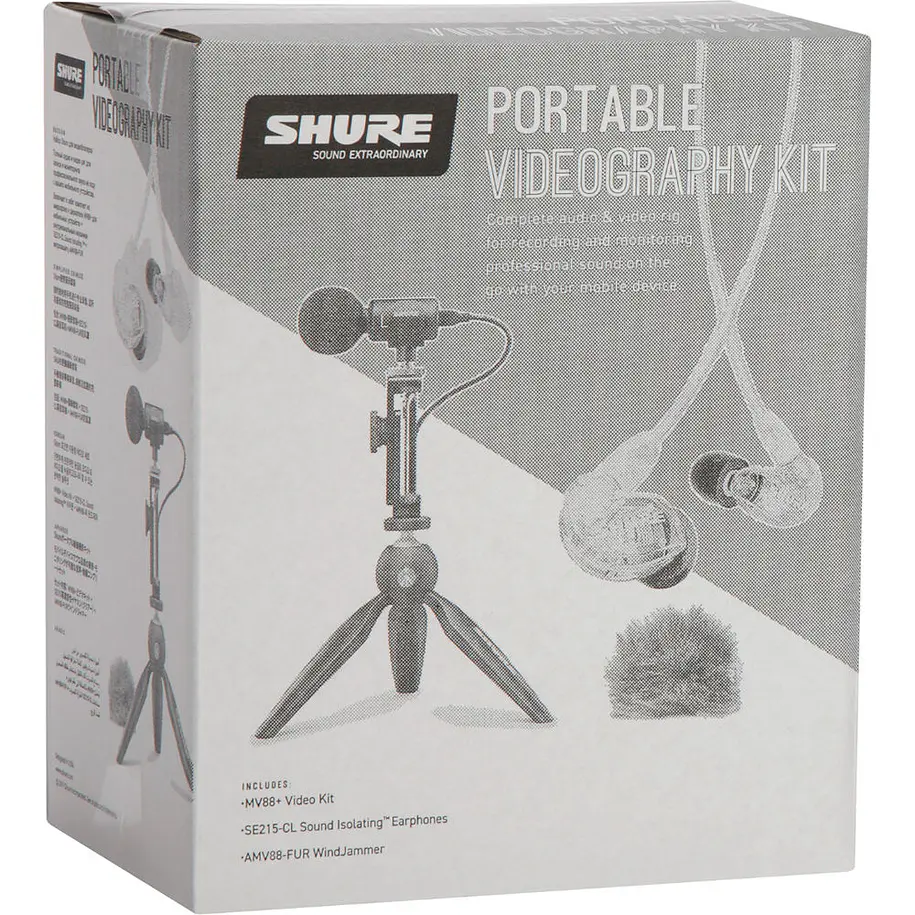 Shure MV88+SE215-CL Kit de Videografía Móvil con Micrófono MV88+ y Audífonos SE215 3