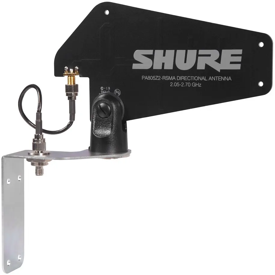 Shure PA805Z2-RSMA Antena Direccional Pasiva Para GLX-D Advanced 2.4 GHz 4