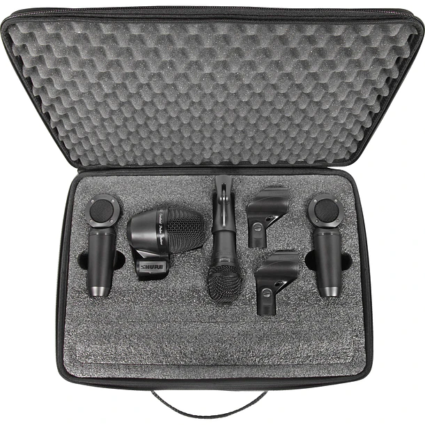 Shure PGASTUDIOKIT4 Kit de 4 Micrófonos de Estudio Para Batería e Instrumentos Con Estuche 3