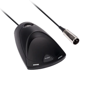 Shure MX400DP Base de Escritorio Con Preamplificador y Botón de Silencio Para Micrófonos Cuello de Ganso Microflex