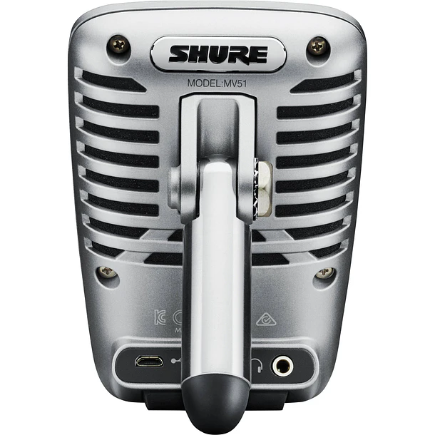 Shure MV51-DIG Micrófono USB Condensador de Diafragma Grande Para Podcast y Home Studio 2